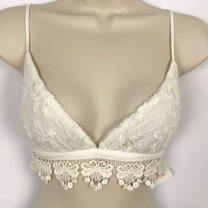 Crochet Tie bralet Made by Henrigirl Size L